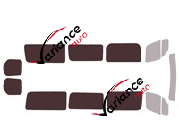 Glazing template - 3/4 rear kit - Mercedes-Benz Sprinter (3) Long 5 doors (since 2019) Glazing template - 3/4 rear kit - Mercedes-Benz Sprinter (3) Long 5 doors (since 2019)