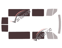 Glazing template - 3/4 rear kit - Mercedes-Benz Sprinter (1) Medium 5-door (1995 - 2006) Glazing template - 3/4 rear kit - Mercedes-Benz Sprinter (1) Medium 5-door (1995 - 2006)