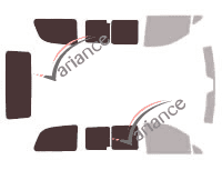 Gabarit vitrage - kit 3/4 arrière - Mercedes-Benz Vito / EQV (2) Compact 4 portes (2003 - 2014) Gabarit vitrage - kit 3/4 arrière - Mercedes-Benz Vito / EQV (2) Compact 4 portes (2003 - 2014)