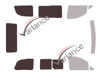 Gabarit vitrage - kit 3/4 arrière - Mercedes-Benz Vito / EQV (2) Compact 4 portes (2003 - 2014) Gabarit vitrage - kit 3/4 arrière - Mercedes-Benz Vito / EQV (2) Compact 4 portes (2003 - 2014)