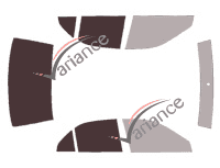 Mascherina per vetri - kit 3/4 posteriore - Mitsubishi Lancer (6) 4 porte berlina (1995 - 2001)