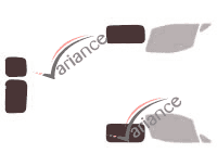 Gabarit vitrage - kit 3/4 arrière - Nissan NV200 (1) Utilitaire 5 portes (2009 - 2021)