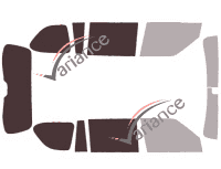 Gabarit vitrage - kit 3/4 arrière - Nissan Armada (2) 5 portes (2016 - 2024)