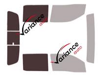 Glazing template - 3/4 rear kit - Nissan Frontier (3) Crew Cab Pick-up 4 doors (since 2021) Glazing template - 3/4 rear kit - Nissan Frontier (3) Crew Cab Pick-up 4 doors (since 2021)