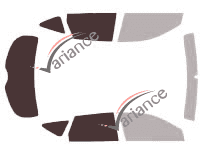 Schablone Verglasung - Kit 3/4 hinten - Nissan Murano (1) 5 Türen (2004 - 2008) Schablone Verglasung - Kit 3/4 hinten - Nissan Murano (1) 5 Türen (2004 - 2008)