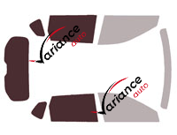 Gabarit vitrage - kit 3/4 arrière - Nissan X-Trail (4) 5 portes (depuis 2022)