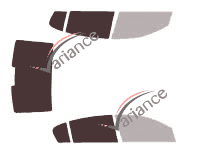 Gabarit vitrage - kit 3/4 arrière - Opel Astra (H) Berline 4 portes (2007 - 2012) Gabarit vitrage - kit 3/4 arrière - Opel Astra (H) Berline 4 portes (2007 - 2012)
