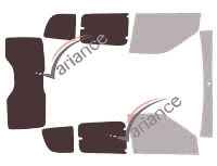 Gabarit vitrage - kit 3/4 arrière - Fiat Doblo (2) 5 portes (2009 - 2022) Gabarit vitrage - kit 3/4 arrière - Fiat Doblo (2) 5 portes (2009 - 2022)
