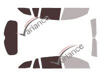 Gabarit vitrage - kit 3/4 arrière - Opel Insignia (A) Sports Tourer Break 5 portes (2009 - 2017)