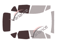 Mascherina per vetri - kit 3/4 posteriore - Opel Meriva (B) 5 porte (2010 - 2017)