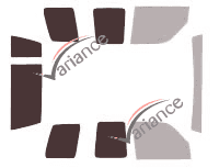Plantilla de acristalamiento - Kit 3/4 trasero - Isuzu Trooper 3 puertas (1991 - 2005)