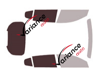 Glazing template - 3/4 rear kit - Peugeot 408 (1) 5-door (since 2023) Glazing template - 3/4 rear kit - Peugeot 408 (1) 5-door (since 2023)