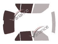 Glazing template - kit 3/4 rear - Peugeot 106 (phase 2) 5 doors (1996 - 2003) Glazing template - kit 3/4 rear - Peugeot 106 (phase 2) 5 doors (1996 - 2003)