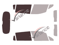 Glazing template - kit 3/4 rear - Peugeot 2008 (1) 5 doors (2013 - 2020) Glazing template - kit 3/4 rear - Peugeot 2008 (1) 5 doors (2013 - 2020)