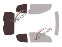 Glazing template - kit 3/4 rear - Peugeot 206 (1) 3 doors (1998 - 2009) Glazing template - kit 3/4 rear - Peugeot 206 (1) 3 doors (1998 - 2009)