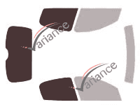 Glazing template - kit 3/4 rear - Peugeot 206 (1) 5 doors (1998 - 2009) Glazing template - kit 3/4 rear - Peugeot 206 (1) 5 doors (1998 - 2009)