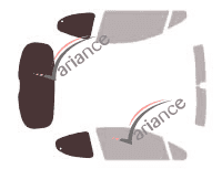 Mascherina per vetri - kit 3/4 posteriore - Peugeot 207 3 portes (2006 - 2012) Mascherina per vetri - kit 3/4 posteriore - Peugeot 207 3 portes (2006 - 2012)