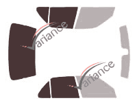 Glazing template - 3/4 rear kit - Peugeot 306 (1) Sedan 4 doors (1993 - 2001) Glazing template - 3/4 rear kit - Peugeot 306 (1) Sedan 4 doors (1993 - 2001)