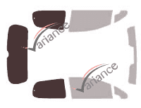 Mascherina per vetri - kit 3/4 posteriore - Peugeot 307 (1) 3 porte (2001 - 2008) Mascherina per vetri - kit 3/4 posteriore - Peugeot 307 (1) 3 porte (2001 - 2008)