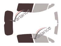 Glazing template - kit 3/4 rear - Peugeot 307 (1) 5 doors (2001 - 2008) Glazing template - kit 3/4 rear - Peugeot 307 (1) 5 doors (2001 - 2008)
