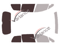 Mascherina per vetri - Kit 3/4 posteriore - Peugeot 307 (1) SW Break 5 porte (2001 - 2008) Mascherina per vetri - Kit 3/4 posteriore - Peugeot 307 (1) SW Break 5 porte (2001 - 2008)