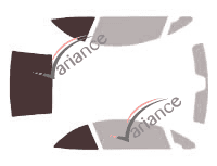 Mascherina per vetri - Kit 3/4 posteriore - Peugeot 307 (1) CC 2 porte (2001 - 2009) Mascherina per vetri - Kit 3/4 posteriore - Peugeot 307 (1) CC 2 porte (2001 - 2009)