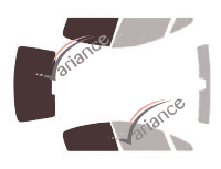 Sagoma di vetratura - Kit 3/4 posteriore - Peugeot 407 (1) berlina 4 porte (2004 - 2011) Sagoma di vetratura - Kit 3/4 posteriore - Peugeot 407 (1) berlina 4 porte (2004 - 2011)