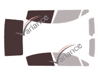 Glazing template - 3/4 rear kit - Peugeot 508 (1) 4-door sedan (2011 - 2018) Glazing template - 3/4 rear kit - Peugeot 508 (1) 4-door sedan (2011 - 2018)