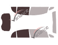 Plantilla de acristalamiento - Kit 3/4 trasero - Peugeot Ion (1) 5 puertas (2010 - 2020)