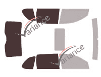 Glazing template - 3/4 rear kit - Porsche Cayenne (1) 5 doors (2003 - 2011) Glazing template - 3/4 rear kit - Porsche Cayenne (1) 5 doors (2003 - 2011)