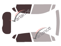 Verglasungsschablone - Kit 3/4 hinten - Renault Captur (1) 5-türig (2013 - 2020) Verglasungsschablone - Kit 3/4 hinten - Renault Captur (1) 5-türig (2013 - 2020)