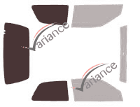 Gabarit vitrage - kit 3/4 arrière - Renault Clio (1) 3 portes (1990 - 1998) Gabarit vitrage - kit 3/4 arrière - Renault Clio (1) 3 portes (1990 - 1998)