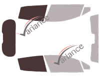 Template for glazing - kit 3/4 rear - Renault Clio (4) 5 portes (2012 - 2019) Template for glazing - kit 3/4 rear - Renault Clio (4) 5 portes (2012 - 2019)