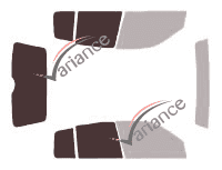 Gabarit vitrage - kit 3/4 arrière - Renault Clio (2) 5 portes (1998 - 2005) Gabarit vitrage - kit 3/4 arrière - Renault Clio (2) 5 portes (1998 - 2005)