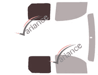 Plantilla de acristalamiento - Kit trasero 3/4 - Mercedes-Benz Citan (1) furgoneta de 5/6 puertas (2012 - 2022) Plantilla de acristalamiento - Kit trasero 3/4 - Mercedes-Benz Citan (1) furgoneta de 5/6 puertas (2012 - 2022)