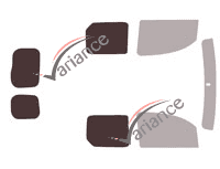 Plantilla de acristalamiento - Kit 3/4 trasero - Renault Kangoo (2) Utilitario 6 puertas (2008 - 2022) Plantilla de acristalamiento - Kit 3/4 trasero - Renault Kangoo (2) Utilitario 6 puertas (2008 - 2022)