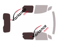 Plantilla de acristalamiento - Kit 3/4 trasero - Renault Kangoo (3) Court 4/5 portes (desde 2021)