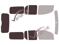 Plantilla de acristalamiento - Kit 3/4 trasero - Renault Kangoo (2) MAXI 5 puertas (2010 - 2022) Plantilla de acristalamiento - Kit 3/4 trasero - Renault Kangoo (2) MAXI 5 puertas (2010 - 2022)