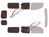 Plantilla de acristalamiento - Kit 3/4 trasero - Mercedes-Benz Citan (1) Maxi 6 puertas (2012 - 2022) Plantilla de acristalamiento - Kit 3/4 trasero - Mercedes-Benz Citan (1) Maxi 6 puertas (2012 - 2022)