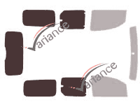 Plantilla de acristalamiento - Kit 3/4 trasero - Mercedes-Benz Citan (1) Maxi 5 puertas (2012 - 2022) Plantilla de acristalamiento - Kit 3/4 trasero - Mercedes-Benz Citan (1) Maxi 5 puertas (2012 - 2022)
