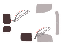 Plantilla de acristalamiento - Kit 3/4 trasero - Renault Kangoo (2) Utilitario 5 puertas (2008 - 2022) Plantilla de acristalamiento - Kit 3/4 trasero - Renault Kangoo (2) Utilitario 5 puertas (2008 - 2022)