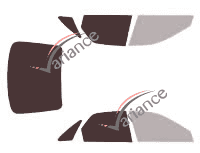 Mascherina per vetri - Kit 3/4 posteriore - Renault Laguna (1) 5 porte (1994 - 2000) Mascherina per vetri - Kit 3/4 posteriore - Renault Laguna (1) 5 porte (1994 - 2000)