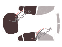 Plantilla de acristalamiento - Kit 3/4 trasero - Renault Laguna (3) 5 puertas (2007 - 2015)