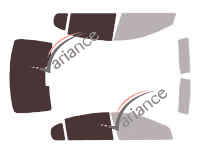 Schablone Verglasung - Kit 3/4 hinten - Renault Latitude Limousine 4-türig (2010 - 2015) Schablone Verglasung - Kit 3/4 hinten - Renault Latitude Limousine 4-türig (2010 - 2015)