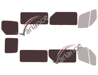 Glazing template - 3/4 rear kit - Renault Master (3) L2 6 doors (2010 - 2019) Glazing template - 3/4 rear kit - Renault Master (3) L2 6 doors (2010 - 2019)