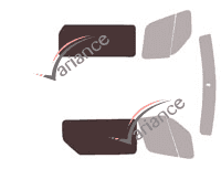 Glazing template - 3/4 rear kit - Renault Master (3) L1 / L2/ L3/ L4 5 door van (2010 - 2019) Glazing template - 3/4 rear kit - Renault Master (3) L1 / L2/ L3/ L4 5 door van (2010 - 2019)