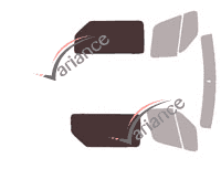 Glazing template - 3/4 rear kit - Renault Master (3) L1 / L2/ L3/ L4 6-door van (2019 - 2024) Glazing template - 3/4 rear kit - Renault Master (3) L1 / L2/ L3/ L4 6-door van (2019 - 2024)