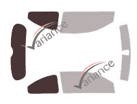 Glazing template - 3/4 rear kit - Renault Megane (2) 3 doors (2002 - 2009) Glazing template - 3/4 rear kit - Renault Megane (2) 3 doors (2002 - 2009)