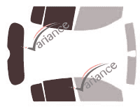 Glazing template - 3/4 rear kit - Renault Megane (2) 5 doors (2002 - 2009)