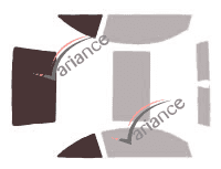 Glazing template - 3/4 rear kit - Renault Megane (2) CC Cabriolet 2 doors (2004 - 2009) Glazing template - 3/4 rear kit - Renault Megane (2) CC Cabriolet 2 doors (2004 - 2009)